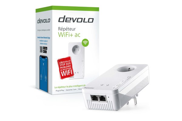 DEVOLO Répéteur WiFi+ AC 1200  Prise Gigogne et 2p Gigiabit