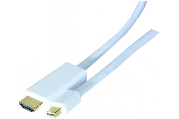 Cordon Mini DisplayPort 1.2 m vers HDMI 2.0 m - 2 m