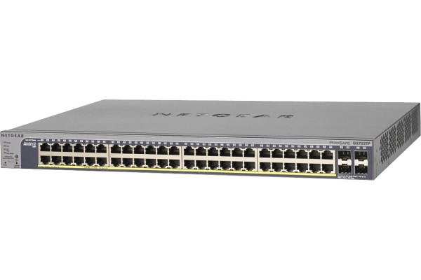 NETGEAR GS752TP Switch Niv.2 48 ports Gigabit PoE + 4 SFP 380W