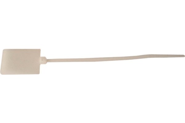 Lien serre-câbles avec porte-étiquette 28 x 20 mm - 10 pcs - 130 x 2,5 mm