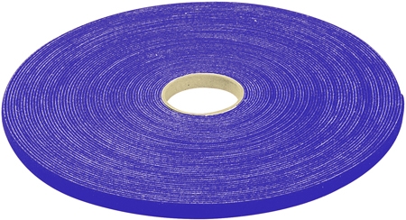 Rouleau de lien auto-agrippant largeur 10 mm - bleu - 20 m