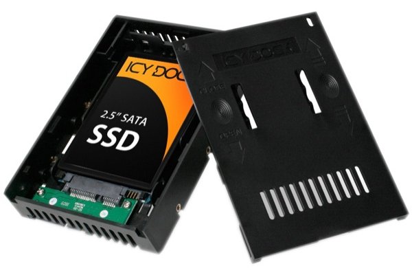 Convertisseur de DD et SSD 2.5   vers 3.5   - Fermeture Manu