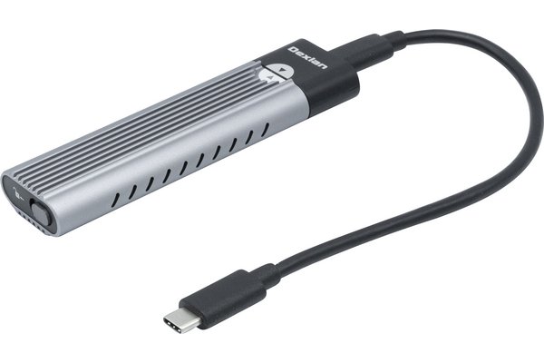 DEXLAN Boîtier sans outil SSD M.2 NVMe et SATA USB-C 3.2 10Gbps