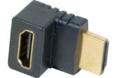 Adaptateur hdmi or m/f coude 90° - modele b